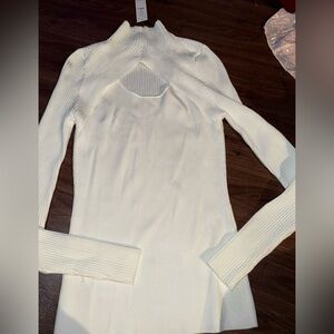 White House Black Market Cream Sweater